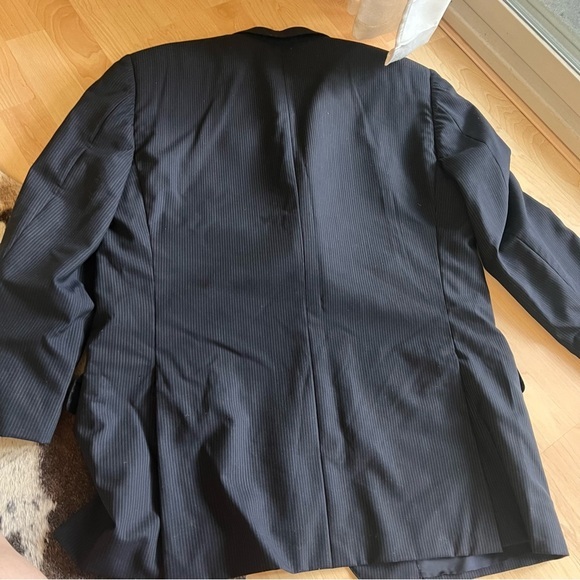 Ermenegildo Zegna Wool Sport Coat Blazer 52 Pinstripes - Picture 9 of 11